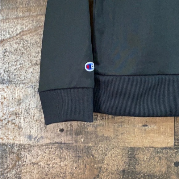 Champion Black Track Jacket With Sleeve Logo - Picture 8 of 9